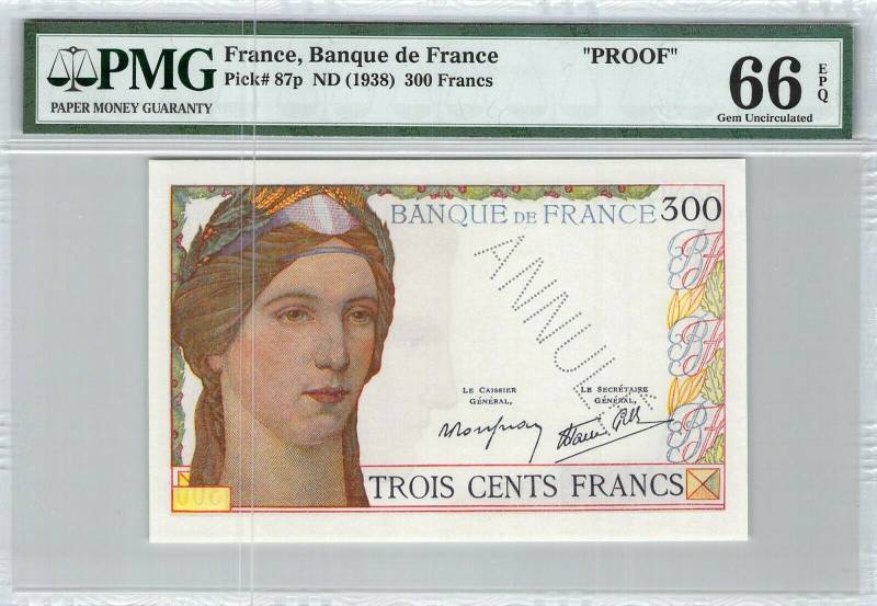 300 francs recto