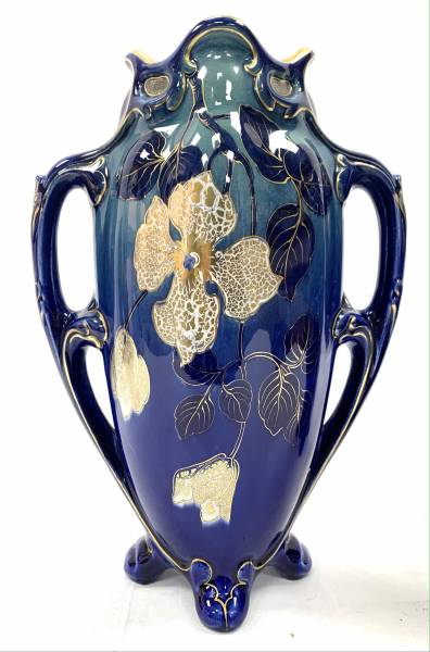 Keller & Guérin Luneville - Paire de vases Art Nouveau céramique