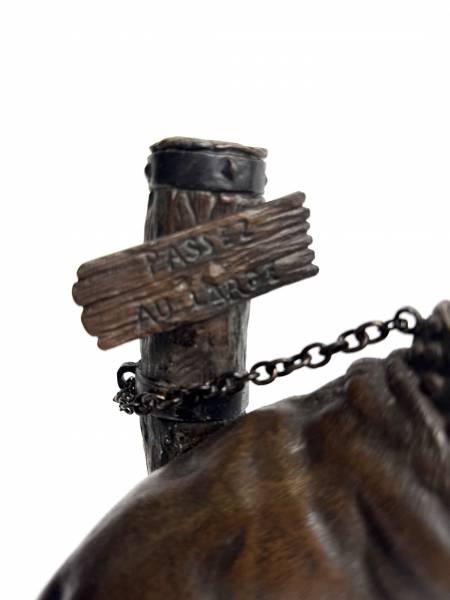 Statue bronze Charles Valton Maison Palombo