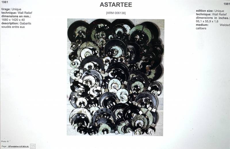 Astartée, 1981 Accumulation de grands gabarits soudés