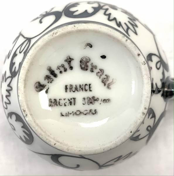 PORCELAINE DE LIMOGES ST GRAAL SIGNATURE