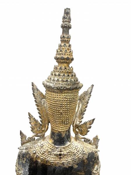 bouddha debout thailande bronze doré