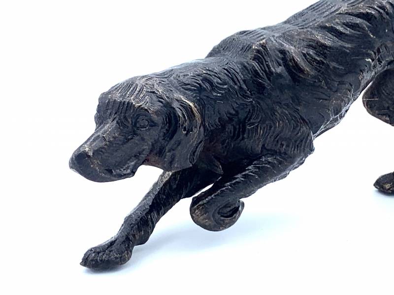 statue bronze chien - expertise toulon 