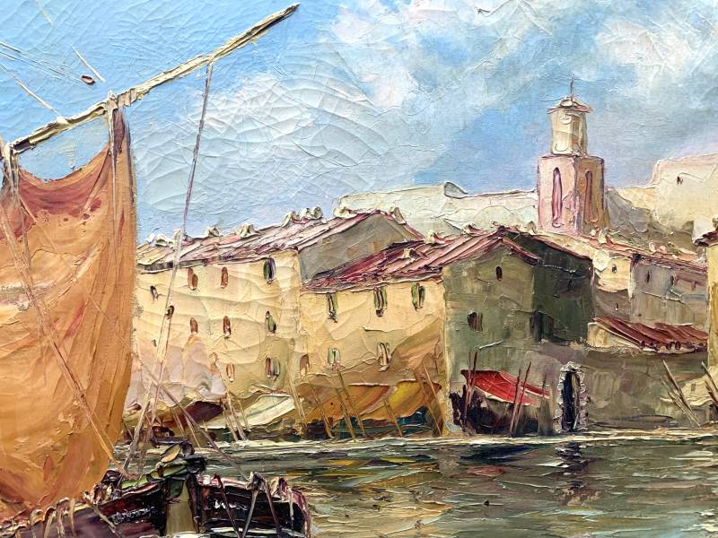 TARTANES DANS LE PORT DE SAINT TROPEZ 