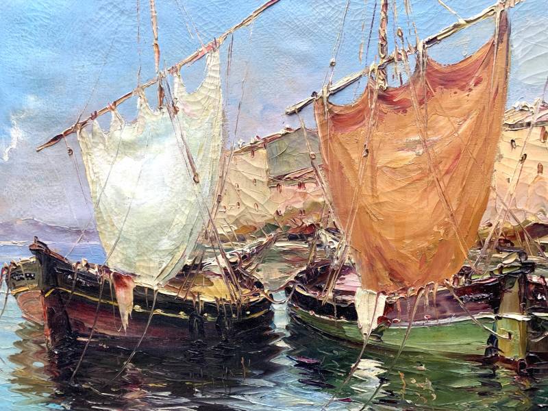 TARTANES DANS LE PORT DE SAINT TROPEZ 