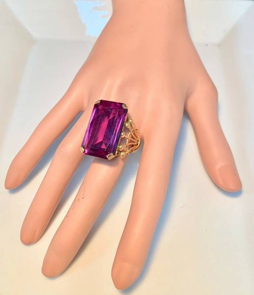 palombo bague amethyste portée