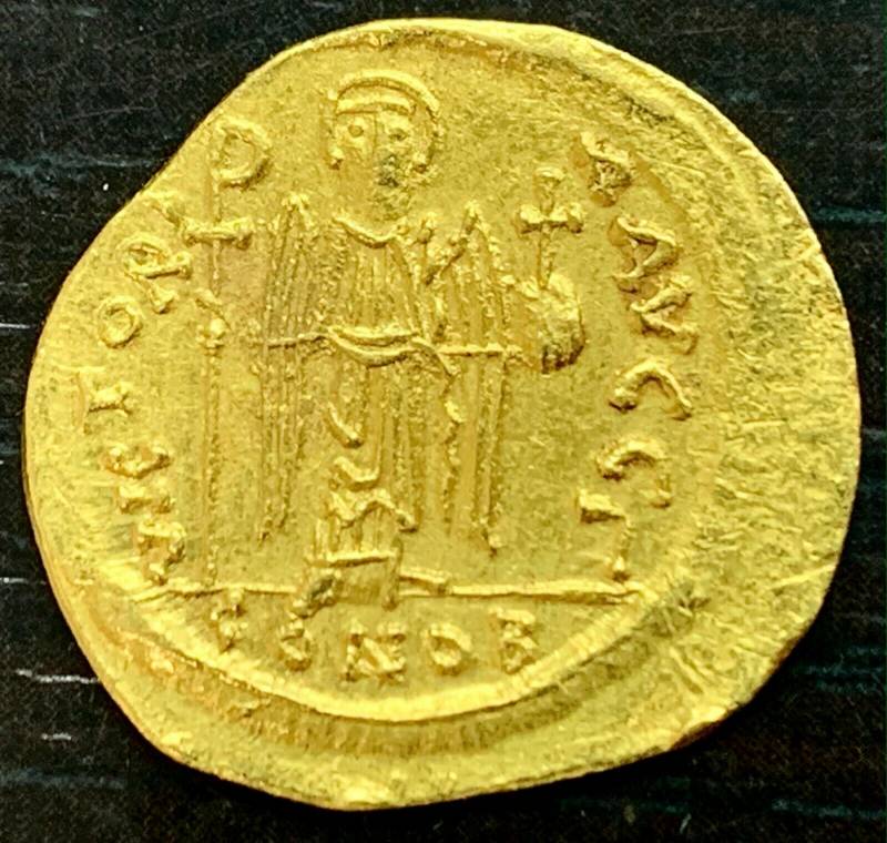 solidus de maurice tibere maison palombo