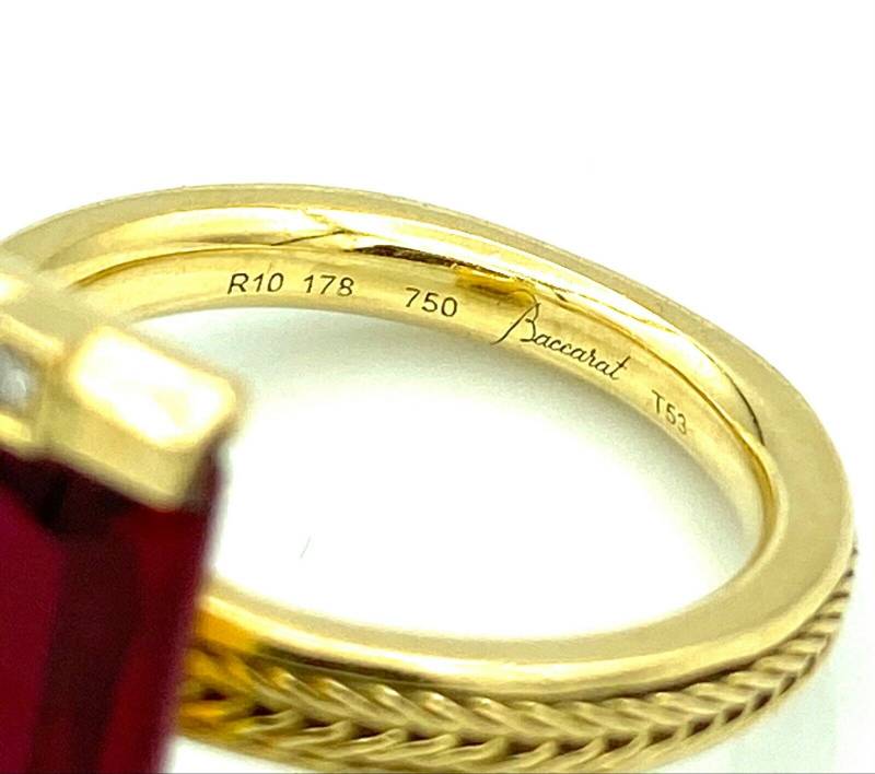 bague baccarat maison palombo