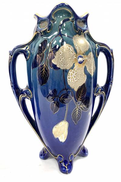 Keller & Guérin Luneville - Paire de vases Art Nouveau céramique